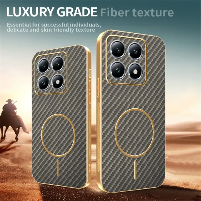 Coque Xiaomi 15T Texture Carbone MagSafe