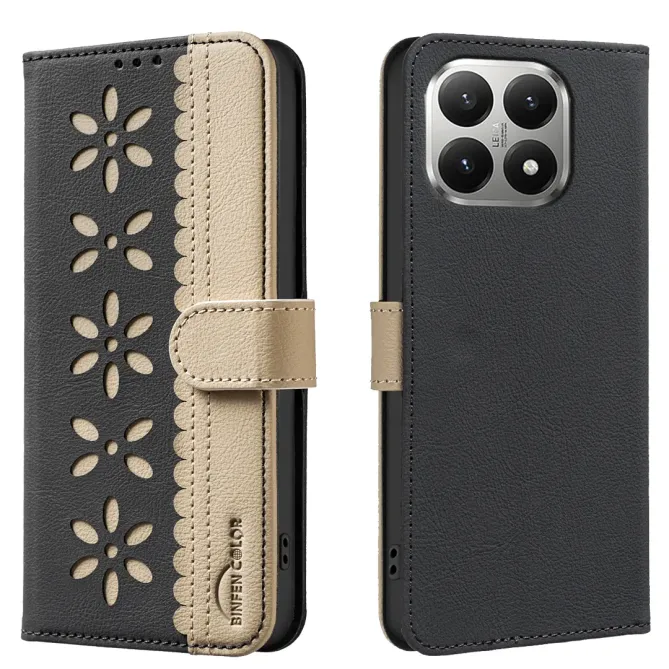 Housse Xiaomi 15T Porte-Cartes Fleurs | BF36