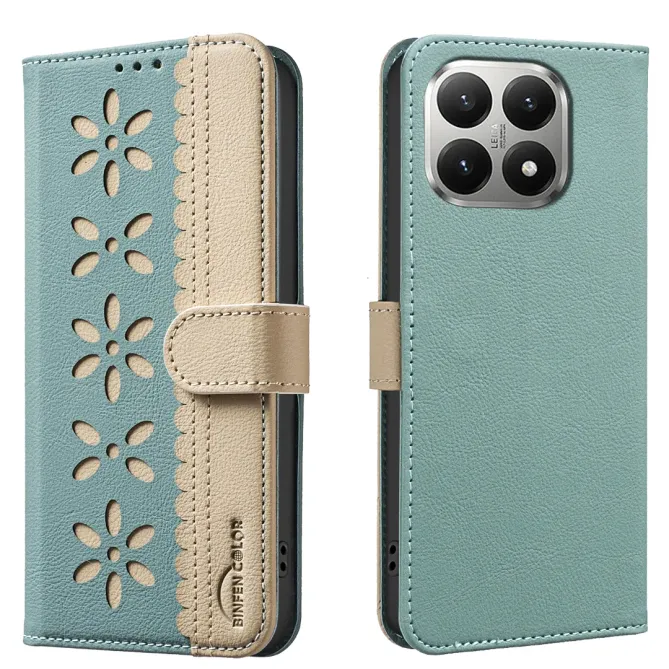 Housse Xiaomi 15T Porte-Cartes Fleurs | BF36
