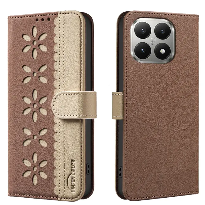 Housse Xiaomi 15T Porte-Cartes Fleurs | BF36