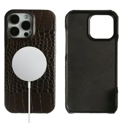 Coque iPhone 16 Pro Max Cuir Crocodile | LODGE