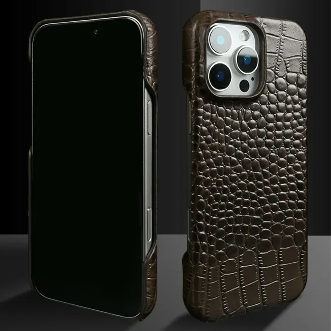 Coque iPhone 16 Pro Max Cuir Crocodile | LODGE