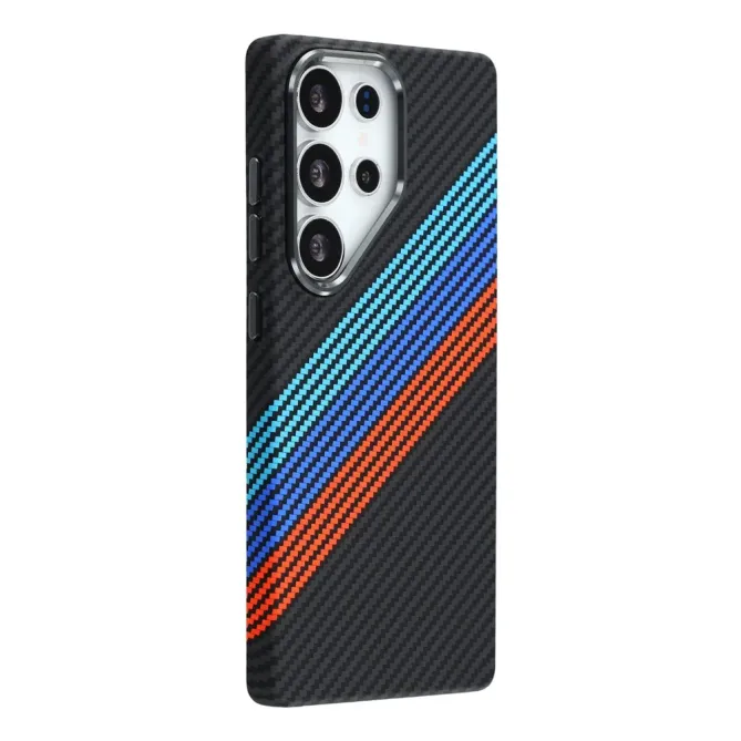 Coque Samsung Galaxy S25 Ultra Carbone Bleu | Collection Graphyx