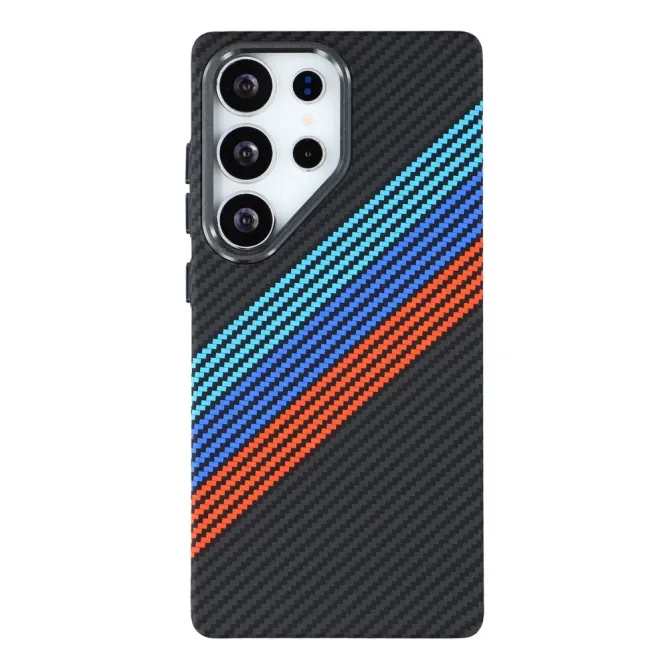 Coque Samsung Galaxy S25 Ultra Carbone Bleu | Collection Graphyx