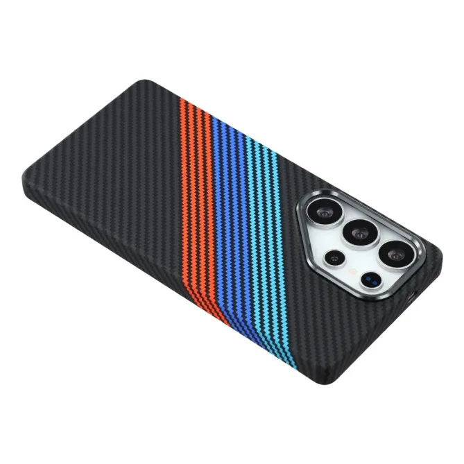 Coque Samsung Galaxy S25 Ultra Carbone Bleu | Collection Graphyx
