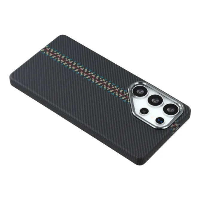 Coque Samsung Galaxy S25 Ultra Carbone & Ligne Pixel | Collection Stra