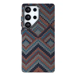 Coque Samsung Galaxy S25 Ultra Tricot Chevron | Collection Cosy