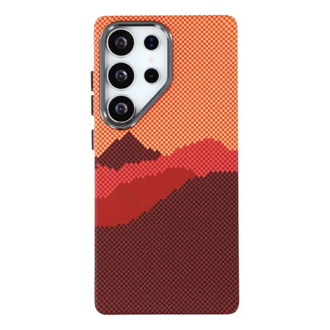 Coque Samsung Galaxy S25 Ultra Paysage Sunset Pixel | Collection Volca