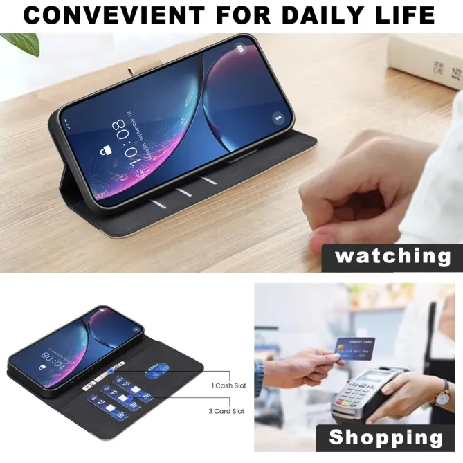 Housse Oppo A6 Pro Porte-Cartes Fleurs | BF36