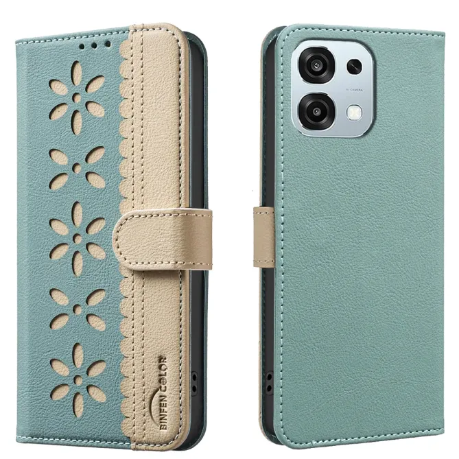 Housse Oppo A6 Pro Porte-Cartes Fleurs | BF36