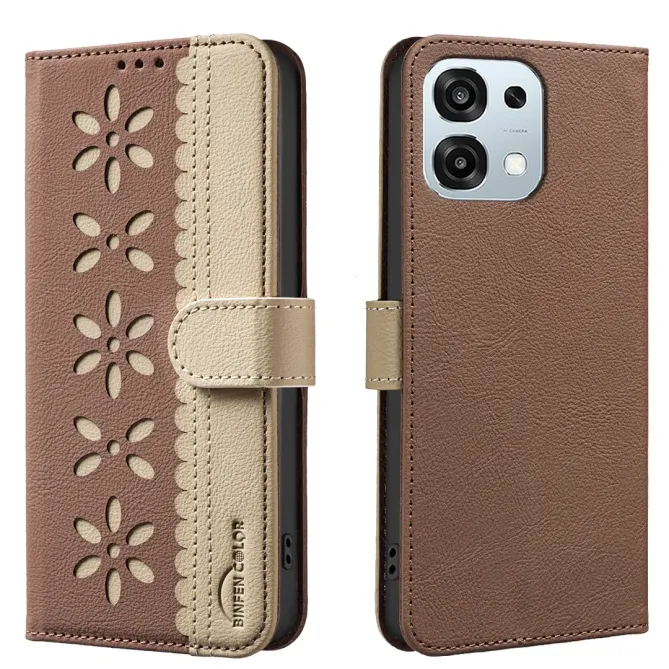 Housse Oppo A6 Pro Porte-Cartes Fleurs | BF36