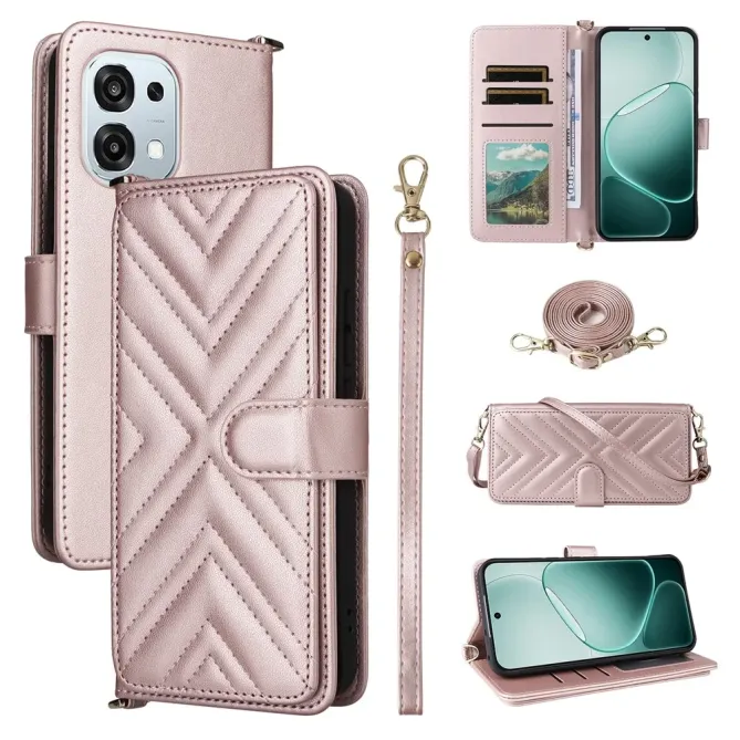 Housse Oppo A6 Pro Bandoulière Matelassée