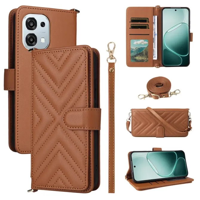 Housse Oppo A6 Pro Bandoulière Matelassée