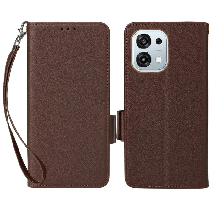 Housse Oppo A6 Pro effet cuir à Lanière | FOLKEN