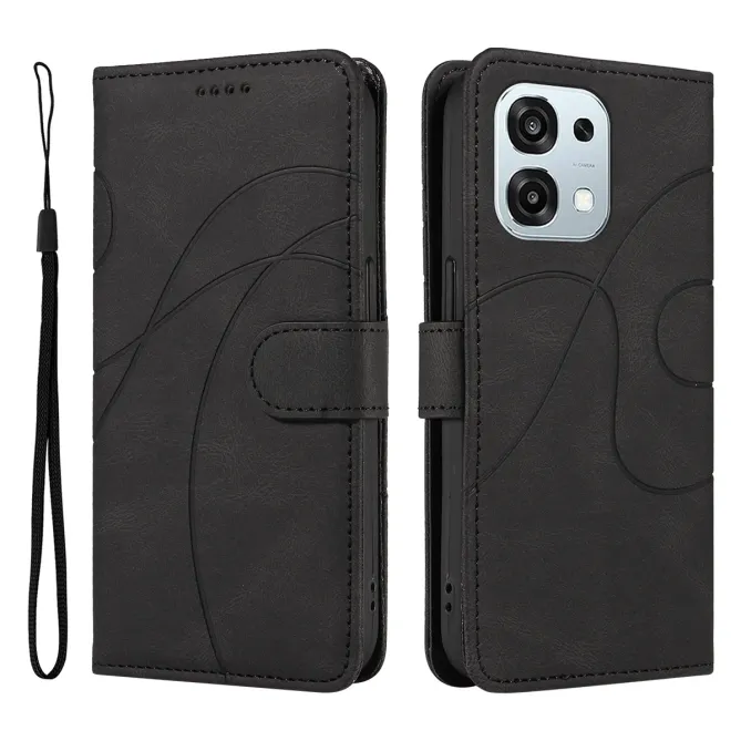 Housse Oppo A6 Pro simili cuir artistique