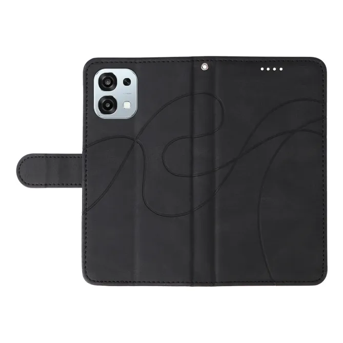 Housse Oppo A6 Pro simili cuir artistique