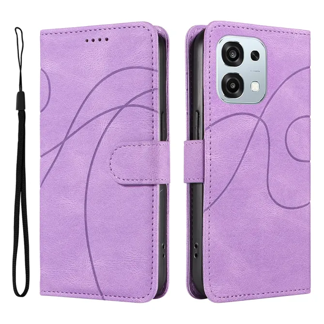 Housse Oppo A6 Pro simili cuir artistique