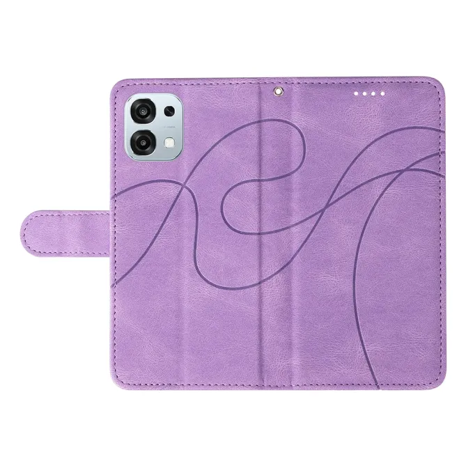 Housse Oppo A6 Pro simili cuir artistique