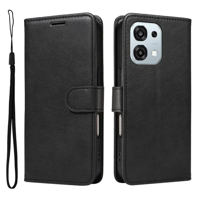 Housse Oppo A6 Pro Sylvette simili cuir avec lanière