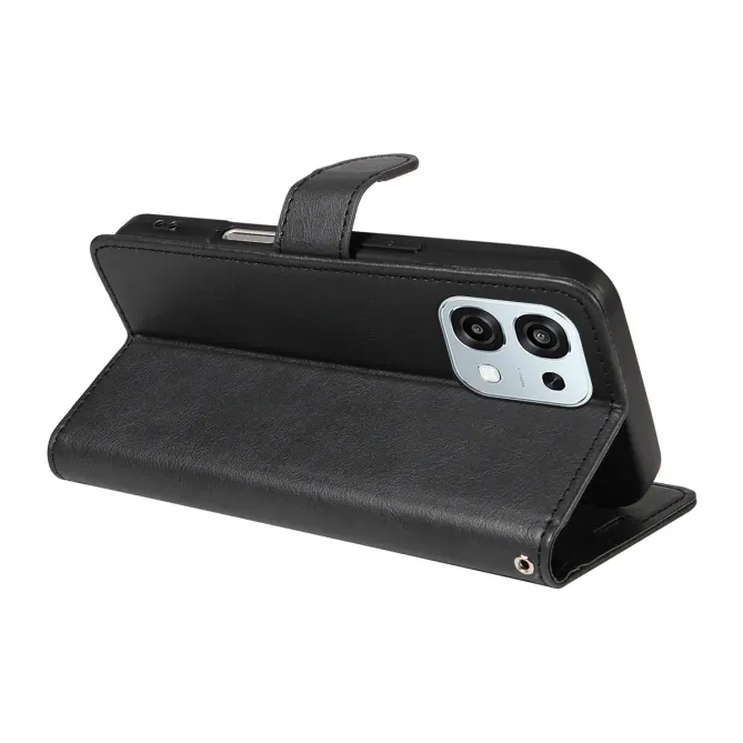 Housse Oppo A6 Pro Sylvette simili cuir avec lanière