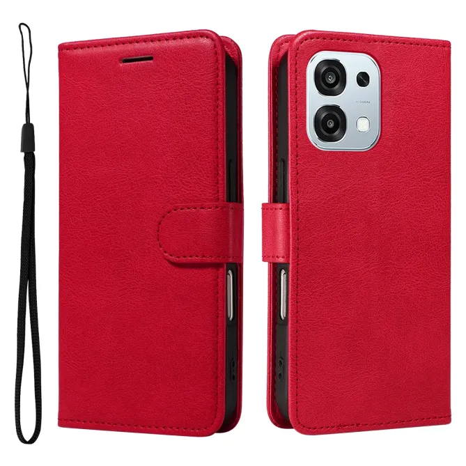 Housse Oppo A6 Pro Sylvette simili cuir avec lanière