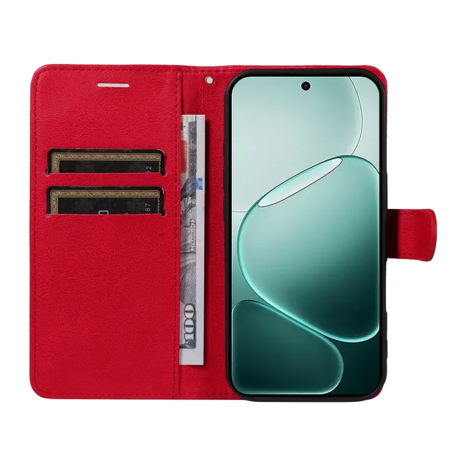 Housse Oppo A6 Pro Sylvette simili cuir avec lanière