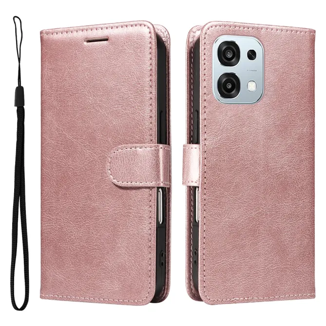 Housse Oppo A6 Pro Sylvette simili cuir avec lanière