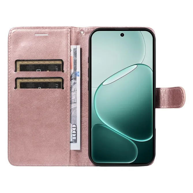 Housse Oppo A6 Pro Sylvette simili cuir avec lanière