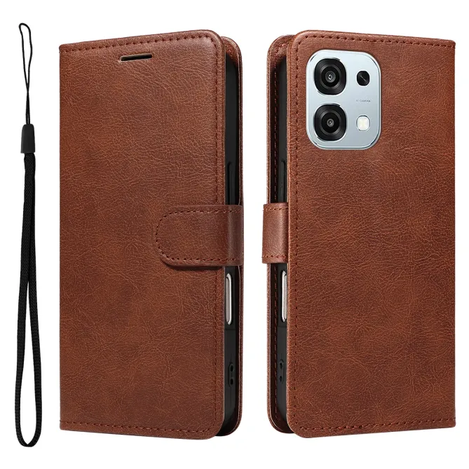 Housse Oppo A6 Pro Sylvette simili cuir avec lanière