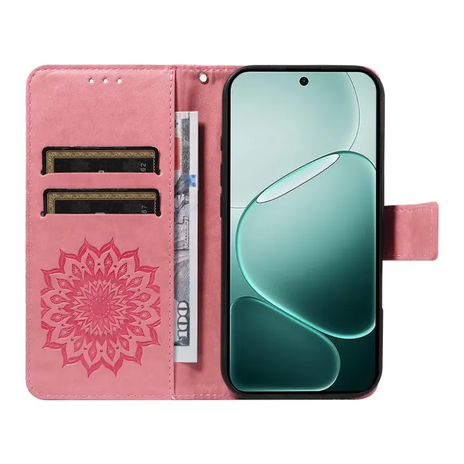 Housse Oppo A6 Pro Sunflower à lanière