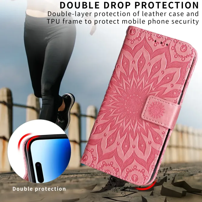 Housse Oppo A6 Pro Sunflower à lanière