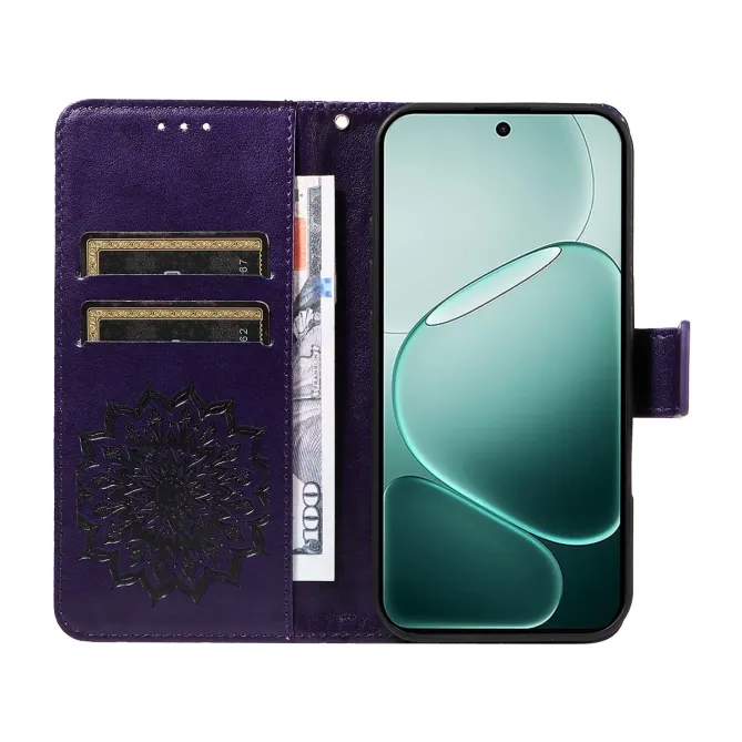 Housse Oppo A6 Pro Sunflower à lanière