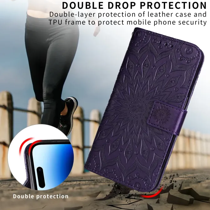 Housse Oppo A6 Pro Sunflower à lanière