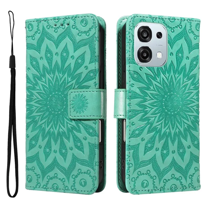 Housse Oppo A6 Pro Sunflower à lanière