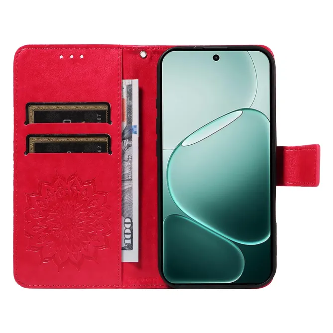 Housse Oppo A6 Pro Sunflower à lanière