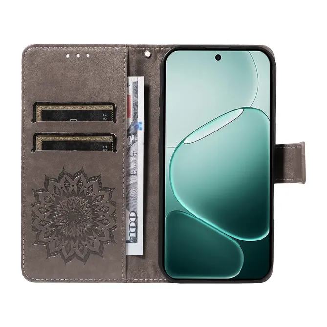 Housse Oppo A6 Pro Sunflower à lanière