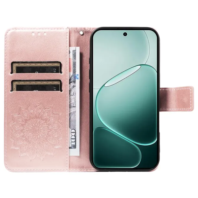 Housse Oppo A6 Pro Sunflower à lanière