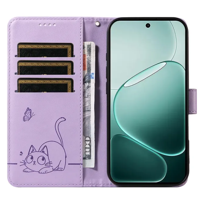 Housse Oppo A6 Pro Chat avec Lanière | MINA