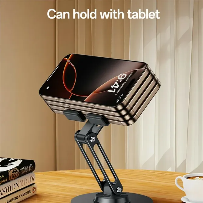 Support bureau 360° aluminium téléphone & tablette