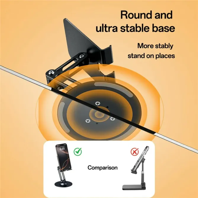 Support bureau 360° aluminium téléphone & tablette