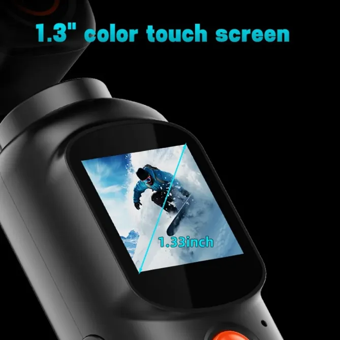 Caméra action 4K gimbal rotatif + carte 32GB