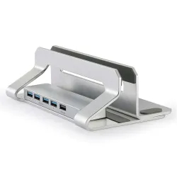 Support vertical ordinateur avec hub USB 4 ports