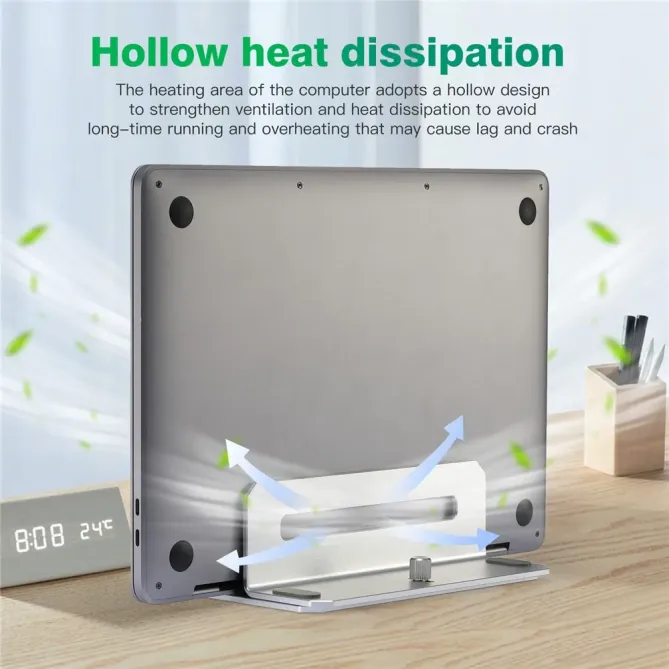 Support vertical ordinateur avec hub USB 4 ports