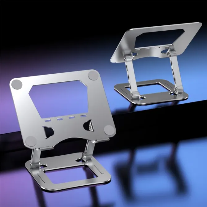 Support Pliable PC Portable 17,3" Nano-Acier Double Bras Ajustable