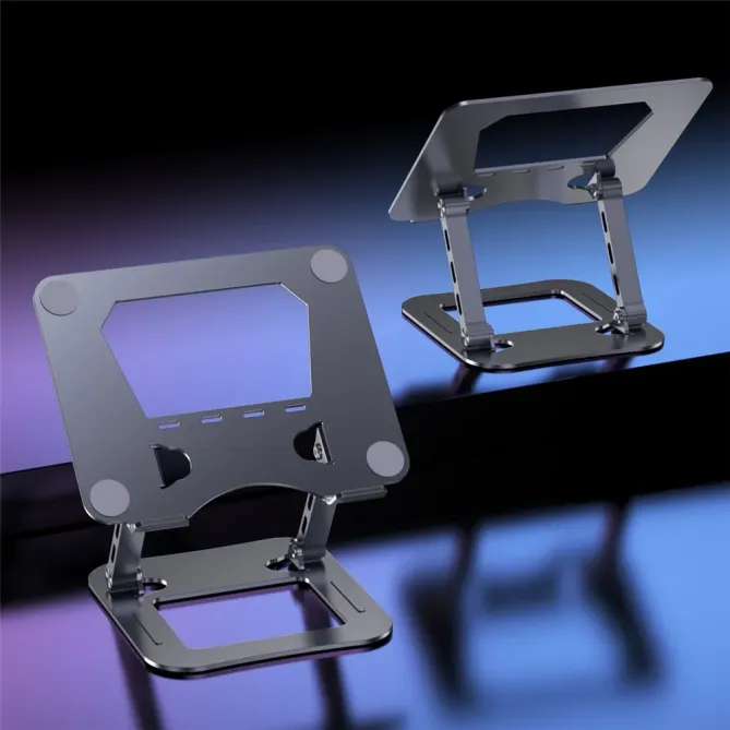 Support Pliable PC Portable 17,3" Nano-Acier Double Bras Ajustable