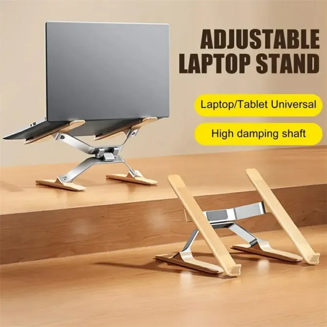 Support ajustable alu/bois ordinateurs 14-16" - photo 2