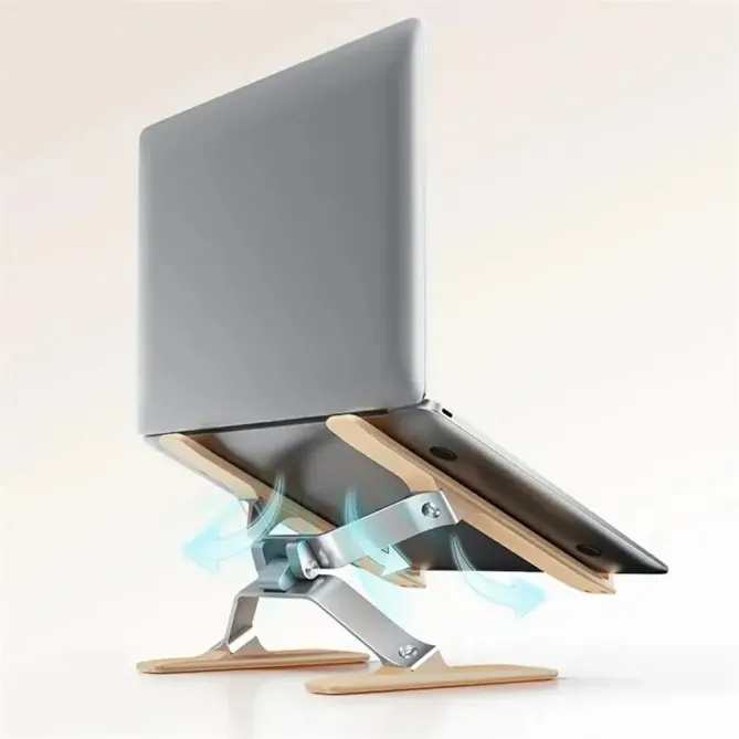 Support ajustable alu/bois ordinateurs 14-16" - photo 8