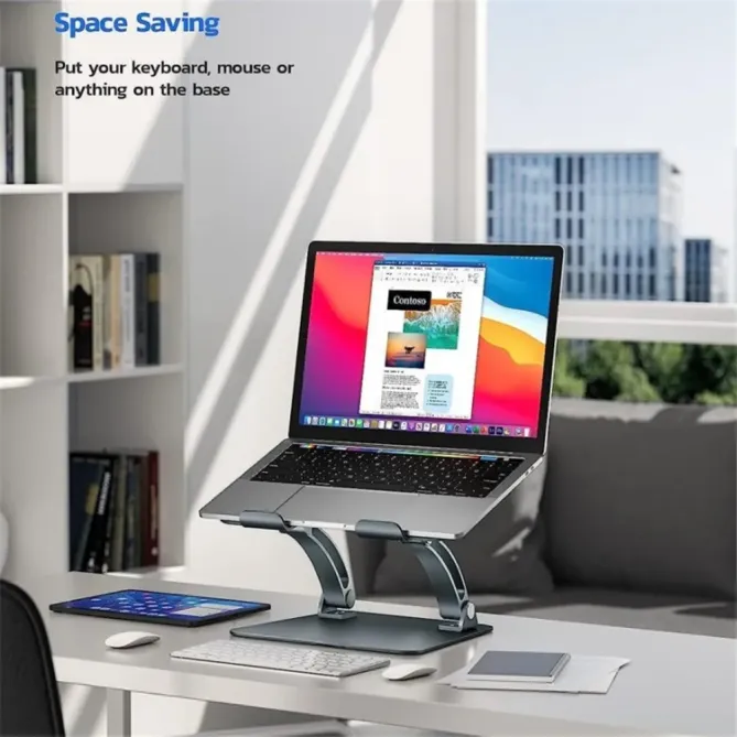 Support aluminium réglable ventilé ordinateur 16"