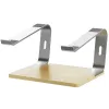 Support bureau aluminium/bois base épaisse ordinateur portable