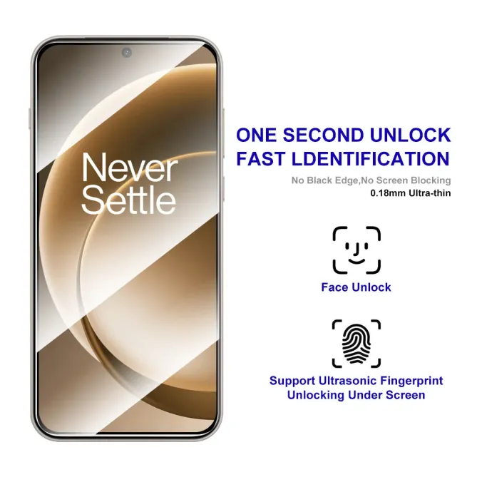 Protections d'écran OnePlus 15 en verre trempé Full Size (2 pièces)